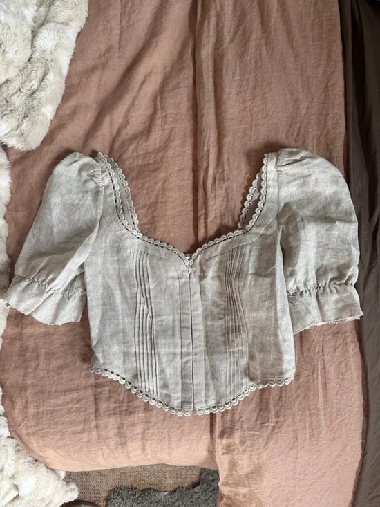 Reformation simmie linen top - Picture 5 of 7